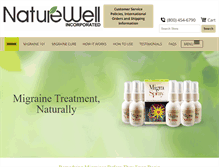 Tablet Screenshot of naturewell.com